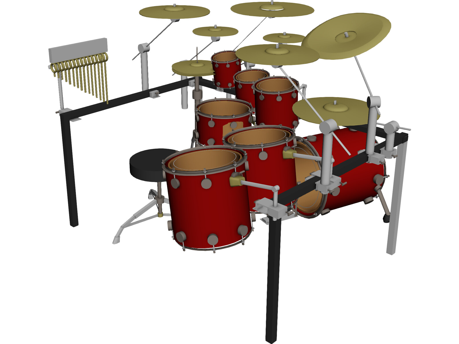 3d drum set app